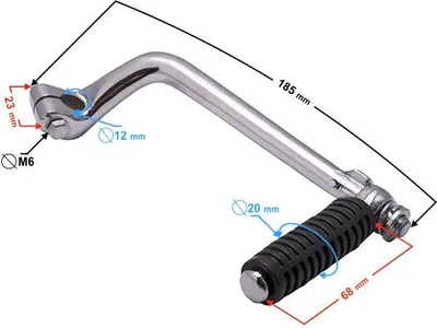 Produktbild von Kickstarterhebel für das Moped Fighter 1