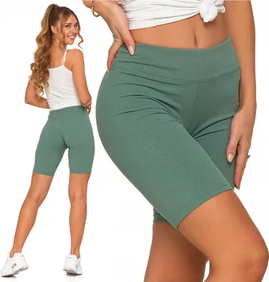 Produktbild von MORAJ Gerippte kurze Biker-Leggings für Damen, blickdicht, S/M