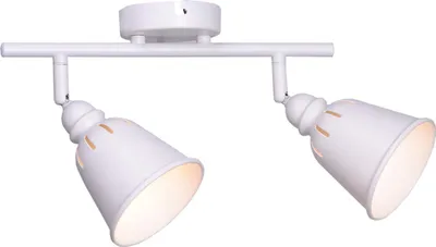 Obrázek produktu pro Nástěnné a stropní pohyblivé svítidlo 2 bílé E14x2 FIONA 311023 Polux