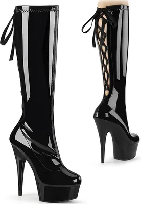 Produktbild von DELIGHT-2029 Damen Boots von Pleaser, Schwarz EU 40, US 10