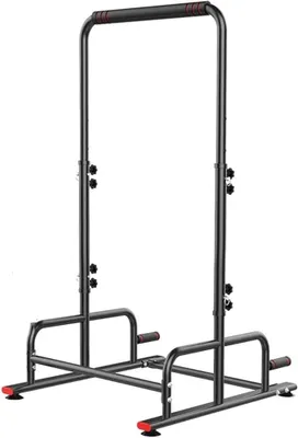 Imagen del producto de Torre de potencia, estructura de soporte para ejercicios, barra de dominadas independiente, ajustable de 196 cm a 220 cm, estación de dominadas, equipo de fitness para el hogar, capacidad de peso de 300 kg