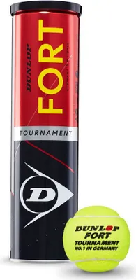 Produktbild von DUNLOP FORT TOURNAMENT 4ER gelb -