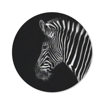 Produktbild von MuchoWow® Mauspad Mousepad Zebra - Wilde Tiere - Schwarz 20x20 cm - Mousepads - Maus Mat - Pad - Mausunterlage - Schreibtischmatte