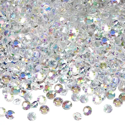 5000 Acryl-Diamanten AB-Farbe 3 mm Streu-Strass Deko