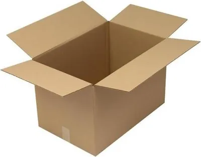 Produktbild von Faltkarton 1-wellig Maße 590x390x390mm Qualität 1.30 C braun TRANSPAK