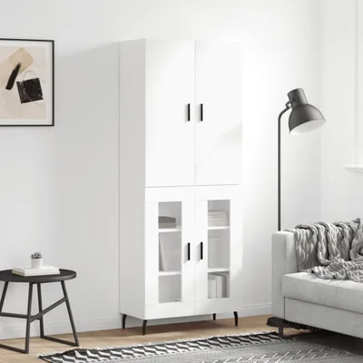 Produktbild von vidaXL Highboard Weiß 69,5x34x180 cm Holzwerkstoff