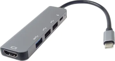 Image de PremiumCord USB-C na HDMI + USB3.0 + 2x USB2.0 + adaptateur PD(power delivery)