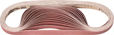 Produktbild von PFERD TOOLS Korund Schleifband BA 12x520mm A240 für universelle Anwendung mit Bandschleifer