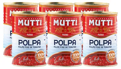 Produktbild von Mutti Polpa Feinstes Tomaten-Fruchtfleisch 392ml / 400g (6er Pack)