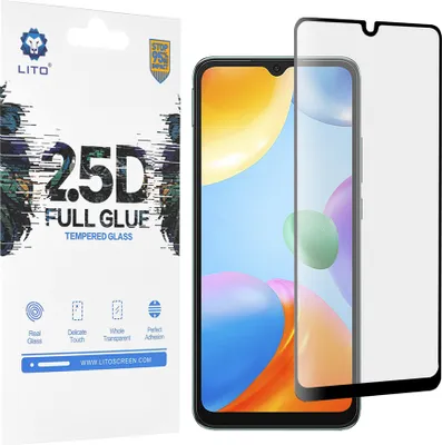 Obrázek produktu pro Lito 2.5D FullGlue tvrzené sklo - Xiaomi Redmi 10C - Černá