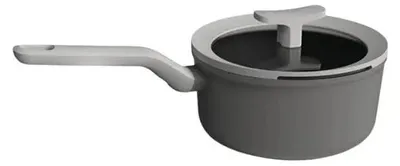 Zdjęcie produktu dla Patelnia z uchwytem BergHoff Leo Lite z pokrywką, 18 cm, szara