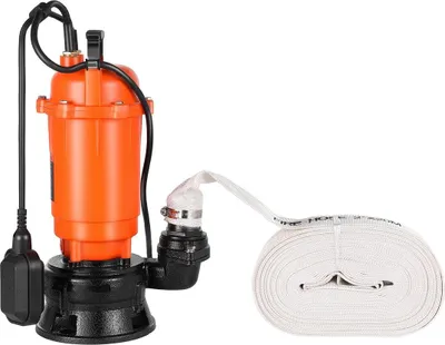 Obrázok produktu pre Ponorné čerpadlo na odpadky s výkonom 1500 W, 21000 l/h, liatinové ponorné čerpadlo na odpadovú vodu s automatickým plavákovým spínačom, maximálna výška zdvihu 18 m, odčerpávanie špinavej čistej vody, pre bazény, záhrady, rybníky, zaplavené oblasti