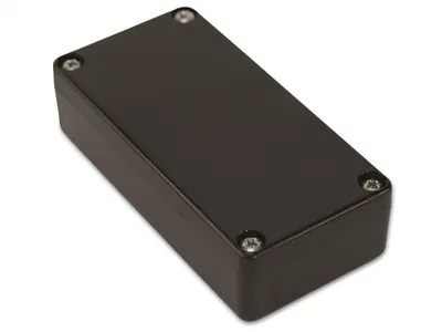 Produktbild von HAMMOND Universal-Gehäuse,1551WKBK, Polycarbonate, schwarz, IP68, 80x40x22 mm