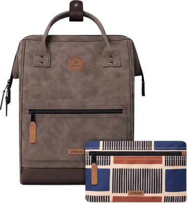 Produktbild von CABAIA Freizeitrucksack Rucksack mit Laptopfach Adventurer Vegan Nubuck Backpack 18L Papeete braun