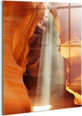 Produktbild von Designer Glasbild - Wandbild - Glas Bild - 60x80 cm - Wüstenschlucht