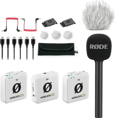 Produktbild von Rode Wireless ME Dual Funk-Mikrofon Weiss Interview Set 1