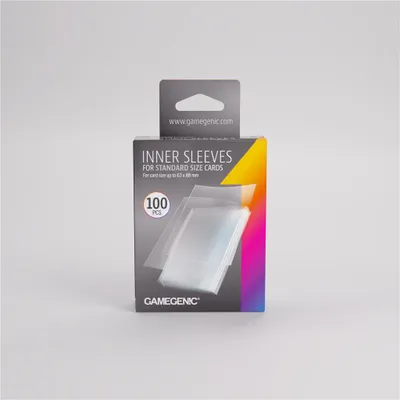 Produktbild von Gamegenic - Inner Sleeves 64x89mm - Clear (100 Sleeves)