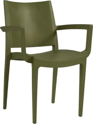Image de Fauteuil de terrasse en POLYPROPYLENE Olive pour Exterieur