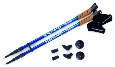 Produktbild von Nordic-Walking-Stöcke Evolution Sortland 3-teilig mit Antishock 135 cm