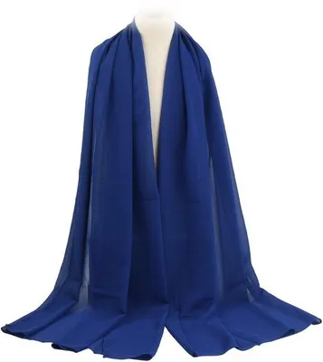 Zdjęcie produktu dla Uniqoos® Szal z szyfonu, 180 x 70 cm – lekki, jedwabistym dotykiem, damski szal z szyfonu, oddychający, dostępne kolory: szampan, jasnoszary, czarny, czerwony, granatowy