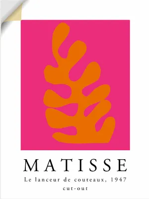 Produktbild von ARTland Wandbild, selbstklebend Matisse der Messerwerfer - orange Größe: 30x40 cm