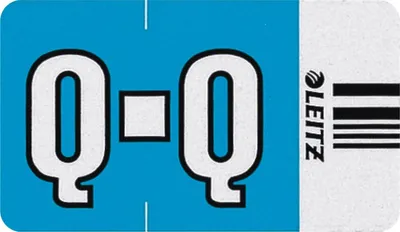 Produktbild von Orgacolor Buchstabensignal Q VE=10x250 Stück blau
