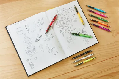 Produktbild von rOtring Tikky Druckbleistift | Black Barrel | 3-teiliges Set