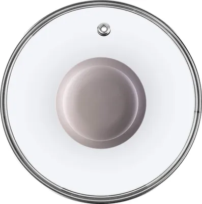 Produktbild von KADAX Glasdeckel mit Silikongriff "Tolfa", hitzebeständiger Kochtopfdeckel, 14 cm