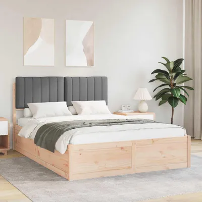 Immagine prodotto di Maison Exclusive - Letto con testiera imbottita Grigio scuro 140 x 200 cm
