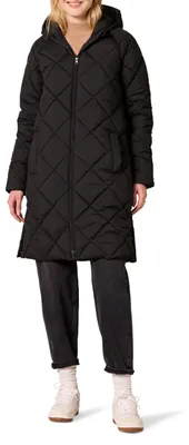 Immagine prodotto di A. Cappotto imbottito da donna, modello a palloncino, lunghezza al ginocchio, colore nero, taglia L