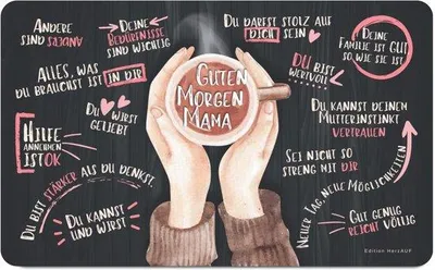 Image de Planche à petit-déjeuner « Bonjour maman » - Cadeau pour maman