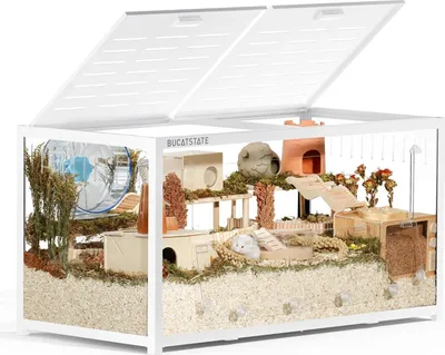 Immagine prodotto di Gabbia per criceti in metallo 3.0 Grande Impilabile Facile da pulire 100L x 50L x 52H cm