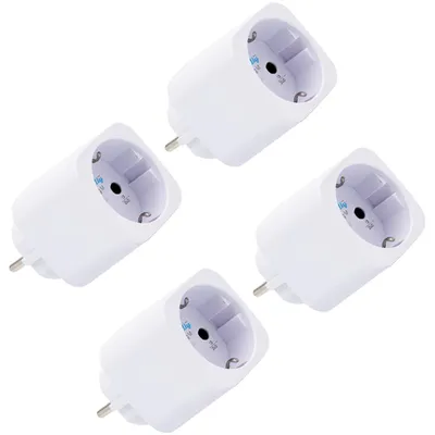 Immagine prodotto di Shelly Plug M Gen3, confezione da 4, bianco, misuratore di energia intelligente
