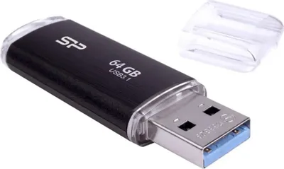 Obrázek produktu pro Silicon Power Blaze B50, 64 GB, USB Typ-A, 3.2 Gen 1 (3.1 Gen 1), Kluzné, 8,3 g, Černá