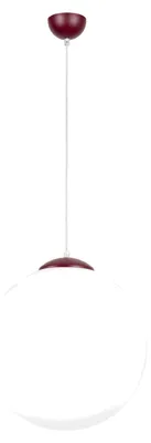 Zdjęcie produktu dla Lampa wisząca UGO 40 burgund 1xE27  15W stal/szkło 130x40x40cm Sollux Lighting