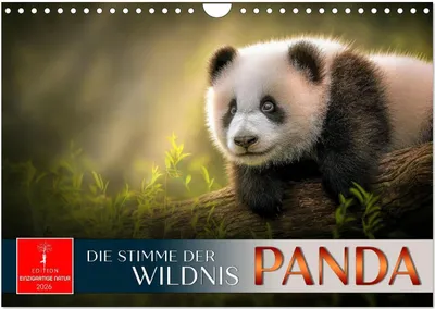Produktbild von Panda - die Stimme der Wildnis (Wandkalender 2026 DIN A4 quer), CALVENDO Monatskalender