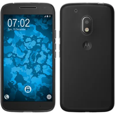 Produktbild von PhoneNatic Case kompatibel mit Motorola Moto G4 Play - Crystal Clear Silikon Hülle transparent + 2 Schutzfolien