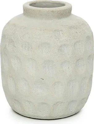Image de Bazar Bizar Vase terre cuite béton 16x16x18cm