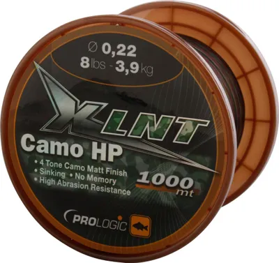 Produktbild von Prologic XLNT HP Camo 1000m - Karpfenschnur, Durchmesser/Tragkraft:0.40mm / 24lbs / 11.0kg Tragkraft