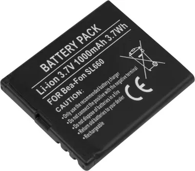 Produktbild von Avizar, Ersatzakku Bea-Fon SL660 Li-Ion 3,7V 1000mAh,