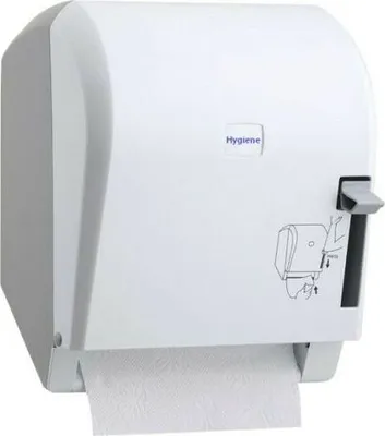Produktbild von Prädikat Handtuchspender Handtuchrollen Papierspender Rollenspender AutoCut, weiß