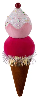 Productafbeelding van MagicHome kerstdecoratie: snoepjes, ijs, rood, hangdecoratie, 16 cm