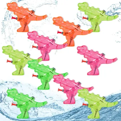 Immagine prodotto di FORMIZON Set di 10 mini pistole ad acqua per bambini Dinosauri