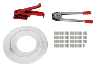 Image de Kit comprenant courroies, outil de tension et produit d'étanchéité, de couleur rouge