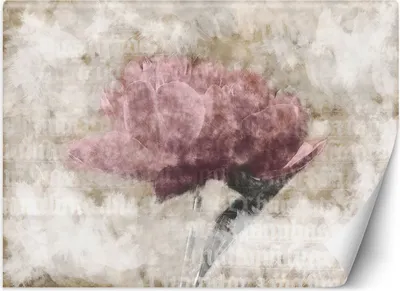 Produktbild von Vlies fototapete Abstrakte Blumen in Pastellfarben 150x105 cm Feeby Rosa inkl. Kleber einfache Montage