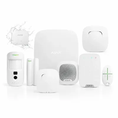 Obrázok produktu pre Bezdrôtová bezpečnostná súprava AJAX Smart Home & Guard, vrátane centrálnej jednotky Hub 2, detektora pohybu s kamerou MotionCam a pripojenia cez WiFi