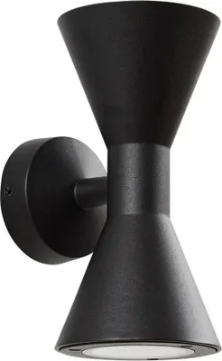 Produktbild von Lucande Außenwandleuchte Xalor, schwarz, IP65, Metall, GU10