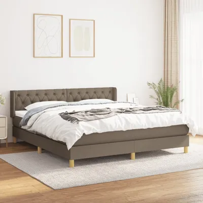 Produktbild von Maison Exclusive - Boxspringbett mit Matratze Taupe 160x200 cm Stoff