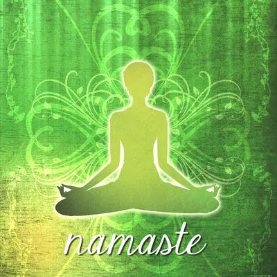 Produktbild von Yoga Kunstdruck Bild - Namaste (70 x 70 cm)