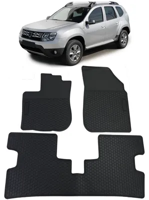 Immagine prodotto di Tappetini anteriori/posteriori in gomma di alta qualità per Dacia Duster I, modelli dal 2010 al 2018